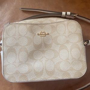 Coach Mini Camera Crossbody Bag (Khaki/Chalk)